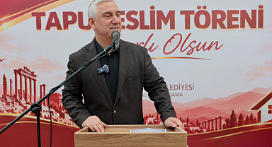 Bergama'da Tapu Töreni Düzenlendi