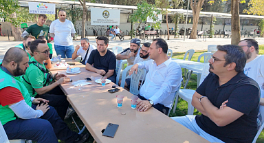 Bornova'da 'Moto Kurye Pilav Günü'