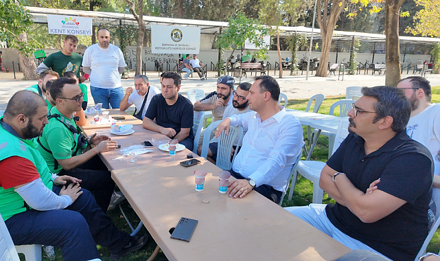 Bornova'da 'Moto Kurye Pilav Günü'