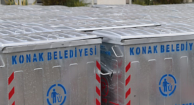 Konak'ta 200 Yeni Çöp Konteyneri İhtiyaç Olan Noktalara Konuldu