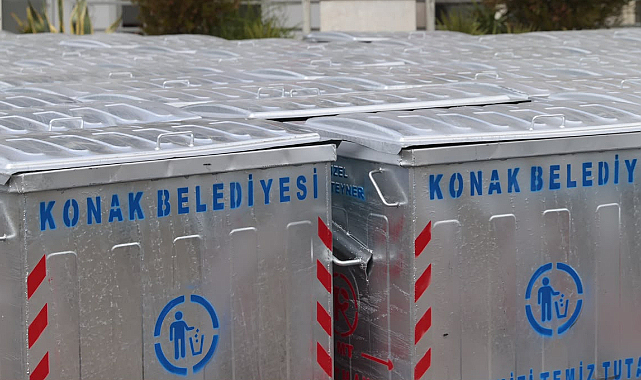 Konak'ta 200 Yeni Çöp Konteyneri İhtiyaç Olan Noktalara Konuldu