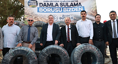 Manisa Büyükşehir'den Salihli'de 500 Üreticiye Ücretsiz Damlama Sulama Desteği