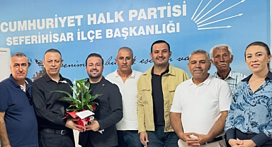 Muhtarlardan Seferihisar CHP İlçe Başkanı Cebeci'ye Ziyaret