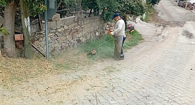 Park ve Bahçeler Müdürlüğü Ekiplerinden Efeler Kırsalında Çalışma