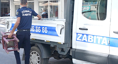 Torbalı Zabıtasından İşlek Noktalarda 'Kaldırım' Denetimi