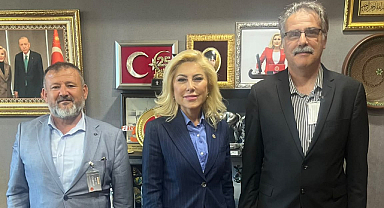 Çetiner ve Sağlam'dan AK Parti İzmir Milletvekili Bursalı Aksoy'a Ziyaret