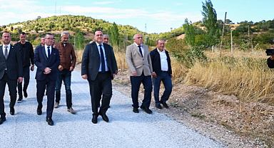 Dutlulu, Demirci'de 12 Mahalleye Ulaşım Sağlayan Yolu İnceledi